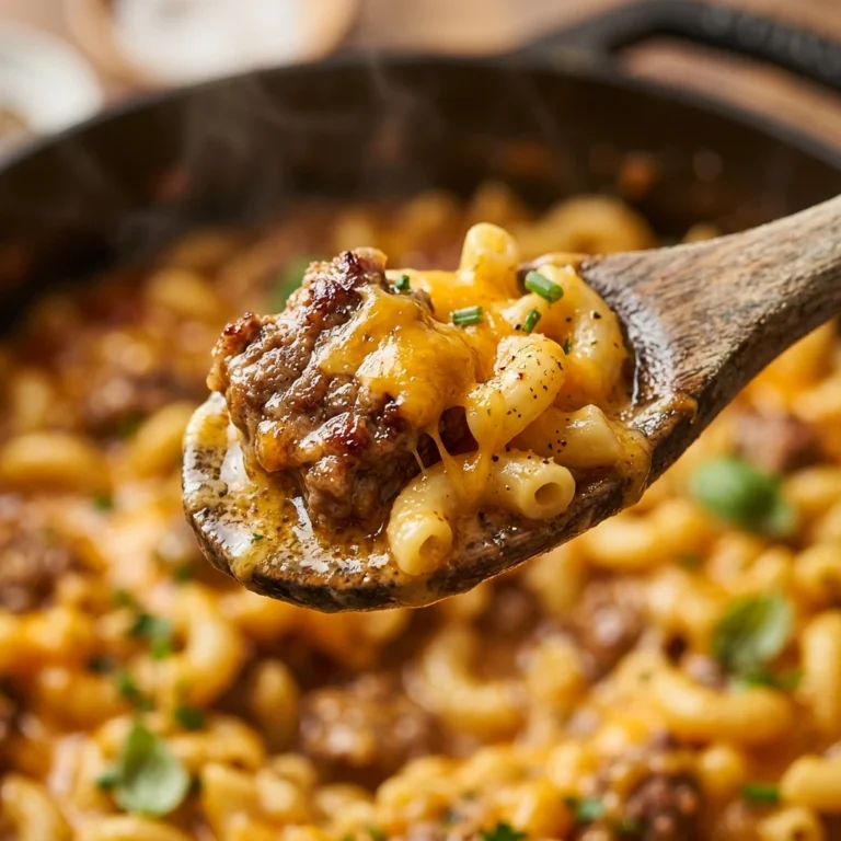 One Pot Cheeseburger Pasta 15 Min