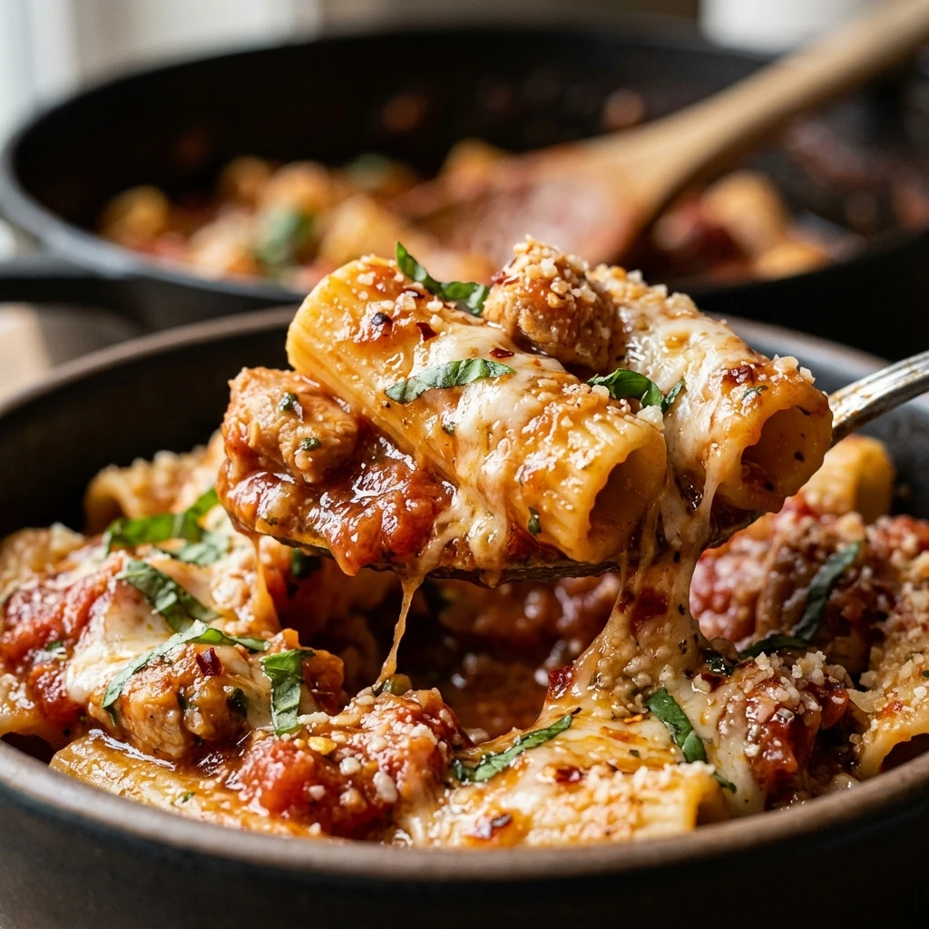 One Pot Chicken Parmesan Pasta
