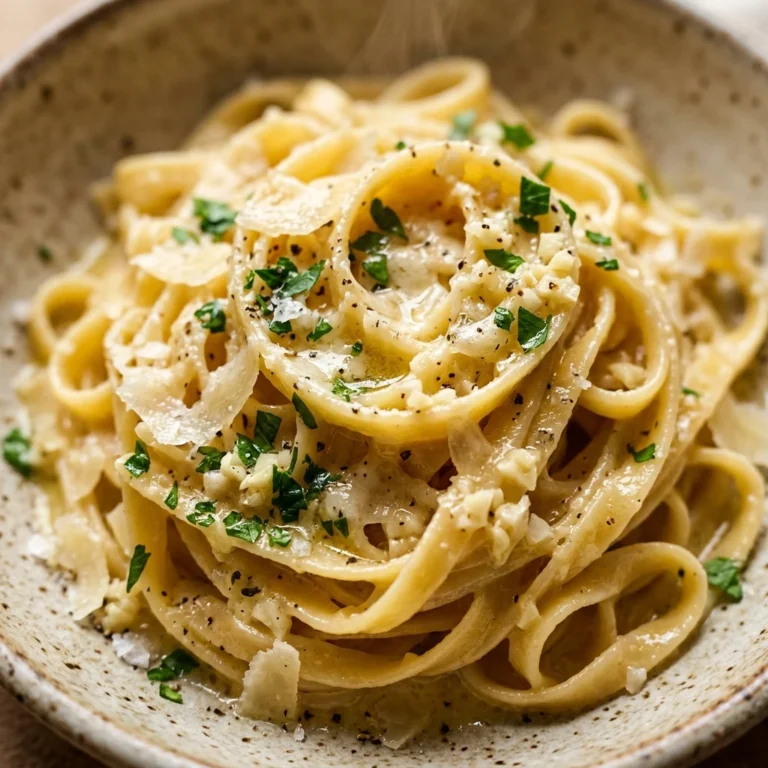 One-Pot Creamy Garlic Butter Pasta With Parmesan