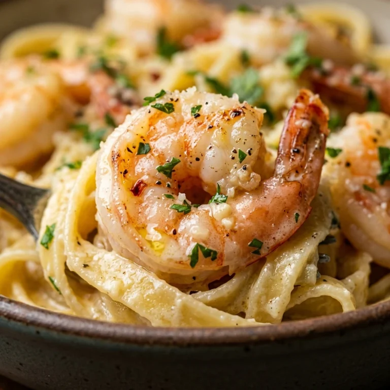 One-Pot Creamy Garlic Shrimp Pasta Ready In 15 Min