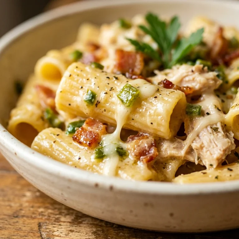 One-Pot Creamy Jalapeño Popper Chicken Pasta