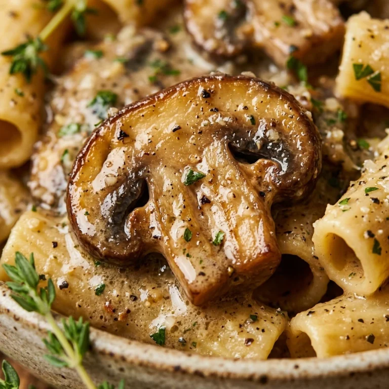 One-Pot Creamy Mushroom Pasta No Heavy Cream Needed