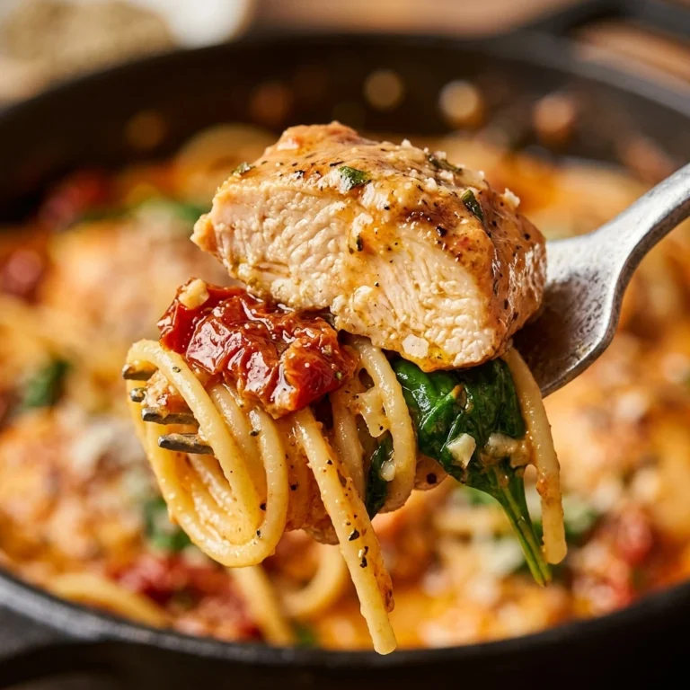 One-Pot Creamy Sun-Dried Tomato Chicken Pasta