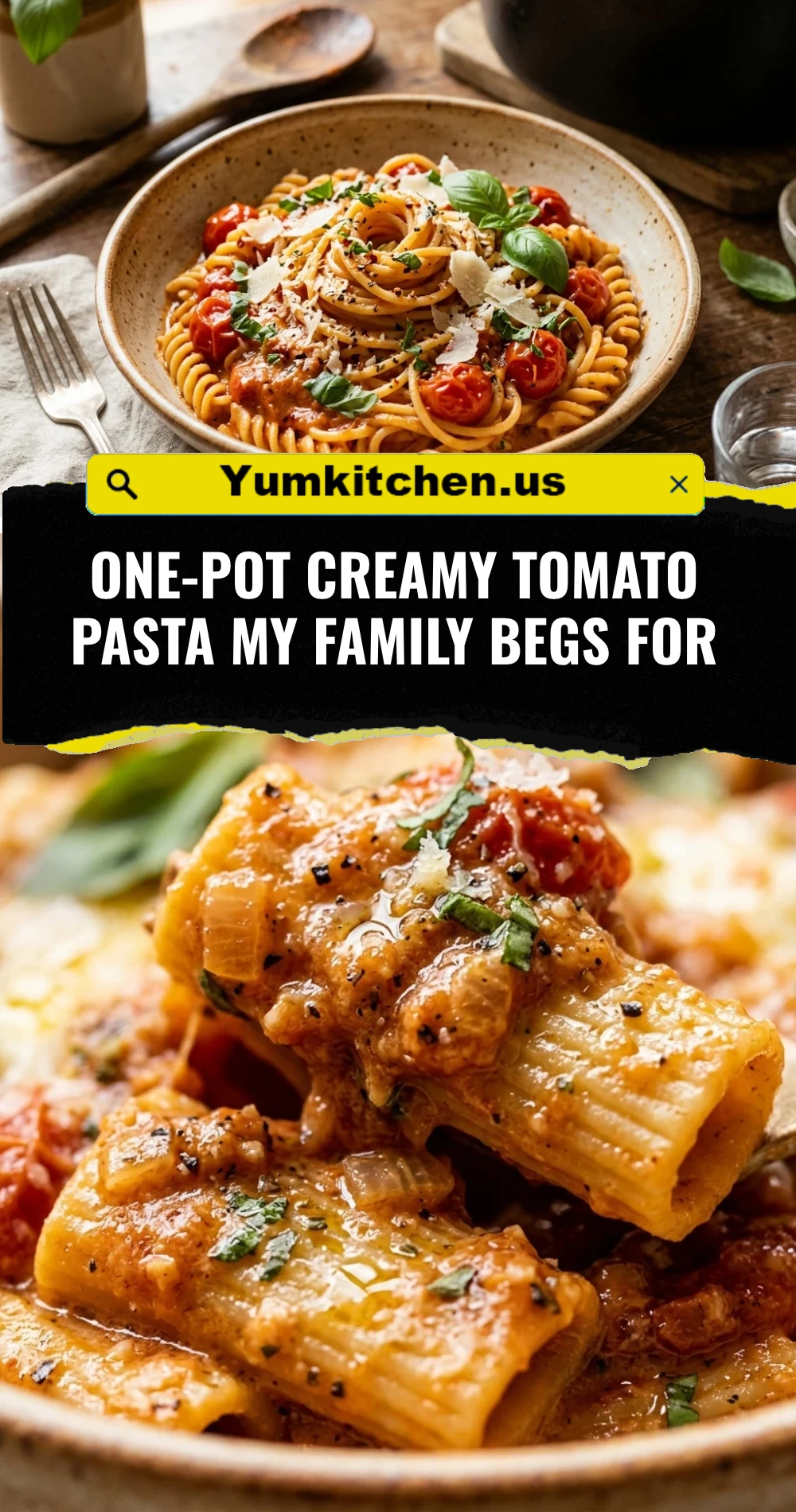 One-Pot Creamy Tomato Pasta My Family Begs For