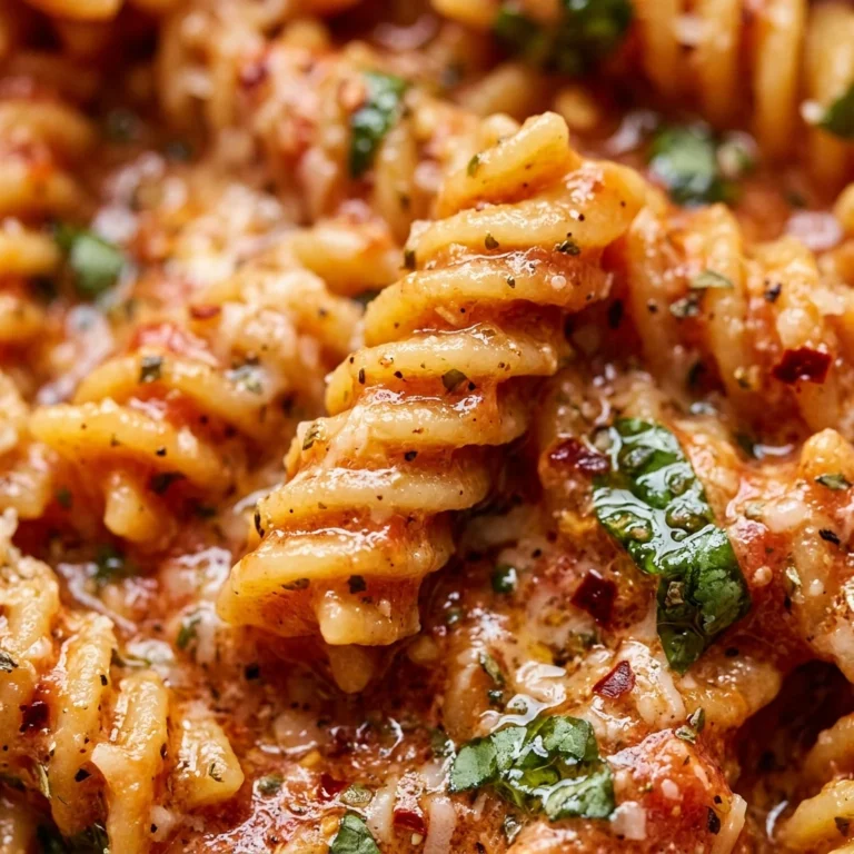 One Pot Creamy Tomato Pasta - No Draining!