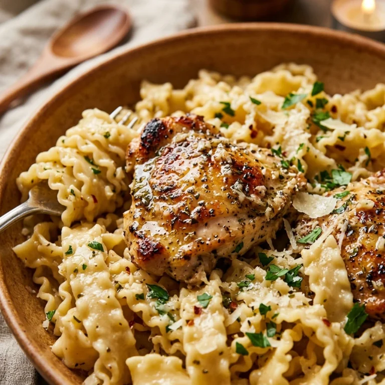 One-Pot Garlic Butter Chicken Pasta 20 Minute
