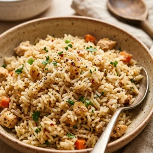 One Pot Garlic Rice Dinner Easy Family Budget Fluffy