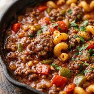 One Pot Ground Beef Goulash $10 Meal Easy Skillet Family Budget