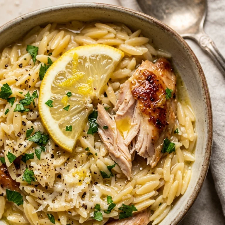 One Pot Lemon Chicken Orzo