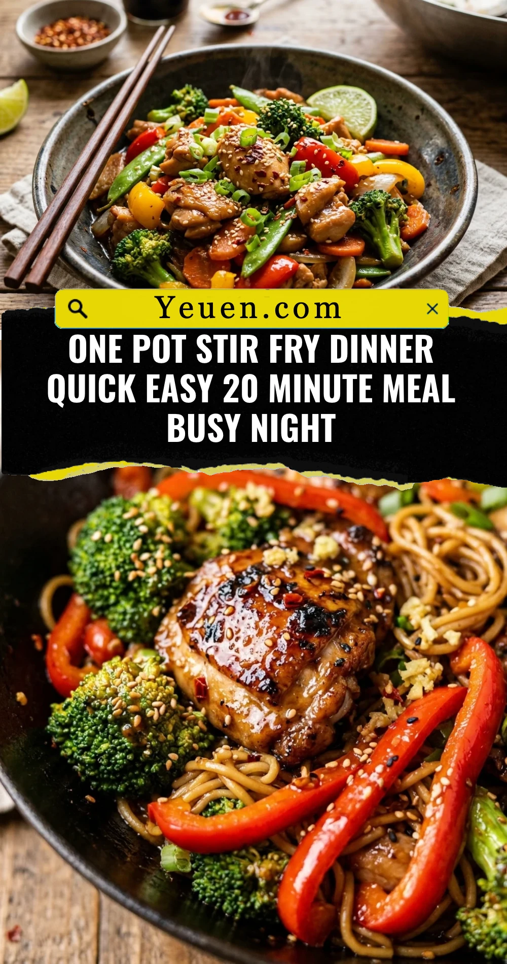 One Pot Stir Fry Dinner Quick Easy 20 Minute Meal Busy Night