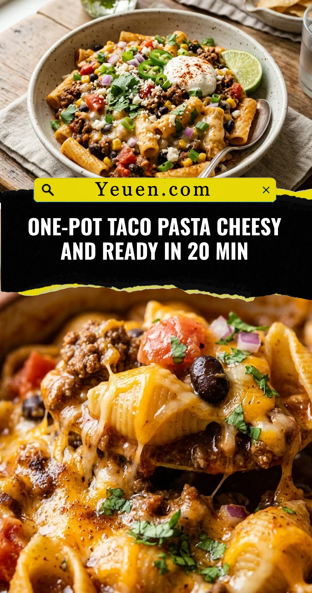 One-Pot Taco Pasta Cheesy And Ready In 20 Min