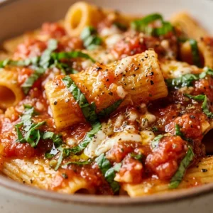 One-Pot Tomato Basil Pasta No Draining Needed