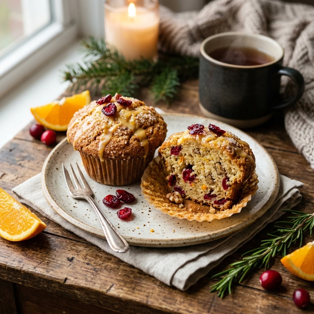 Orange Cranberry Muffins Holiday Breakfast