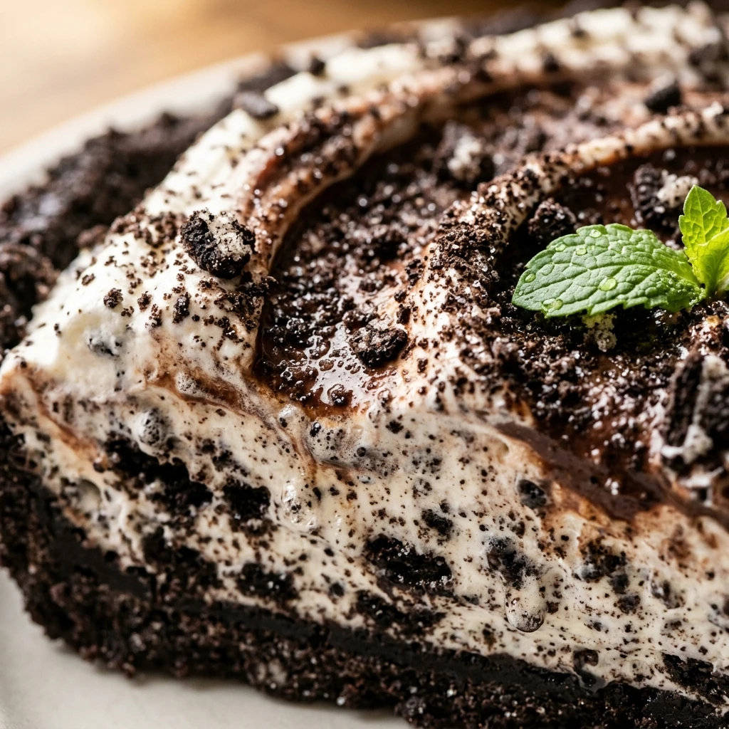 Oreo Cream Pie No Bake 5 Min