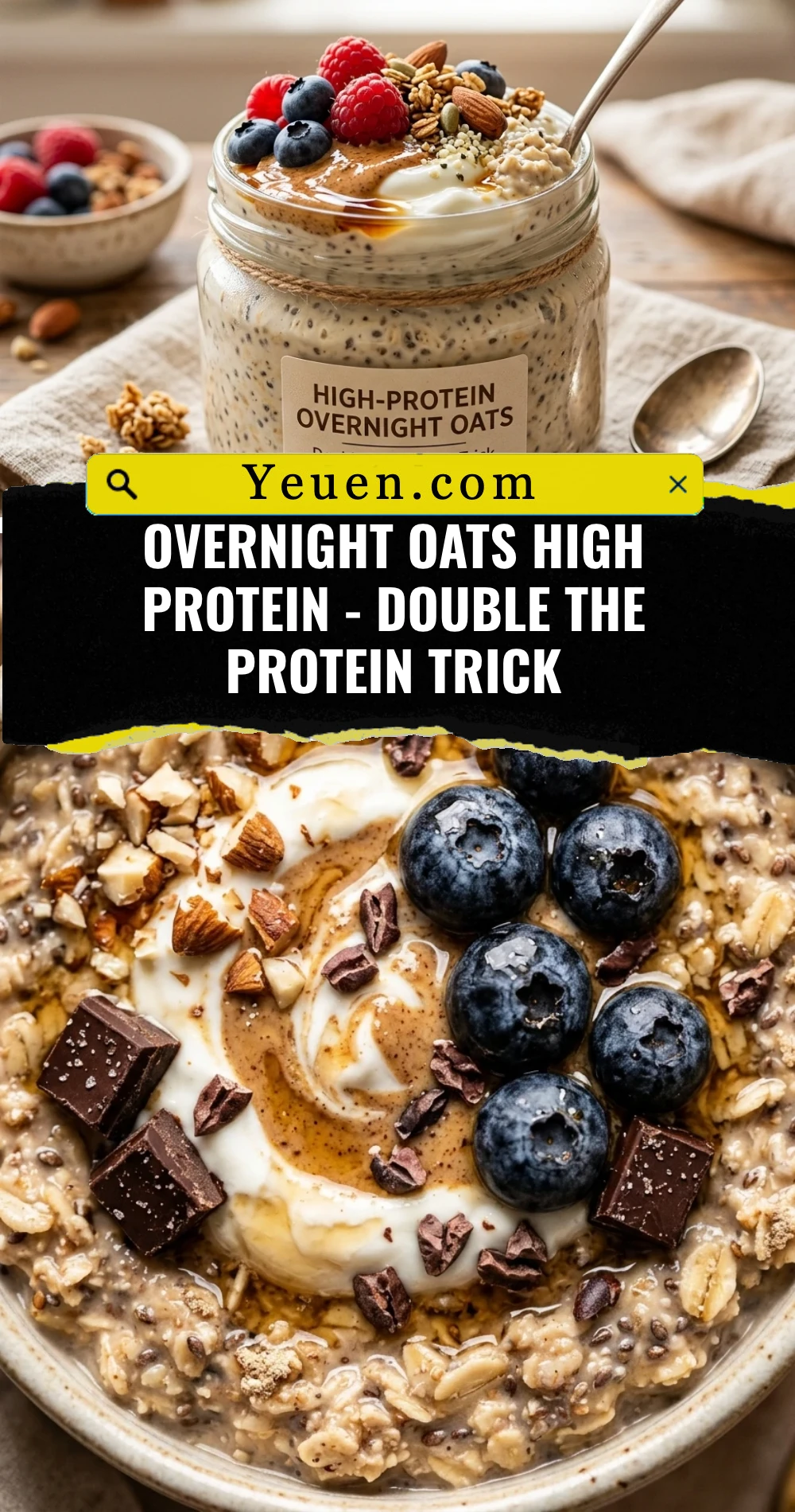 Overnight Oats High Protein - Double The Protein Trick