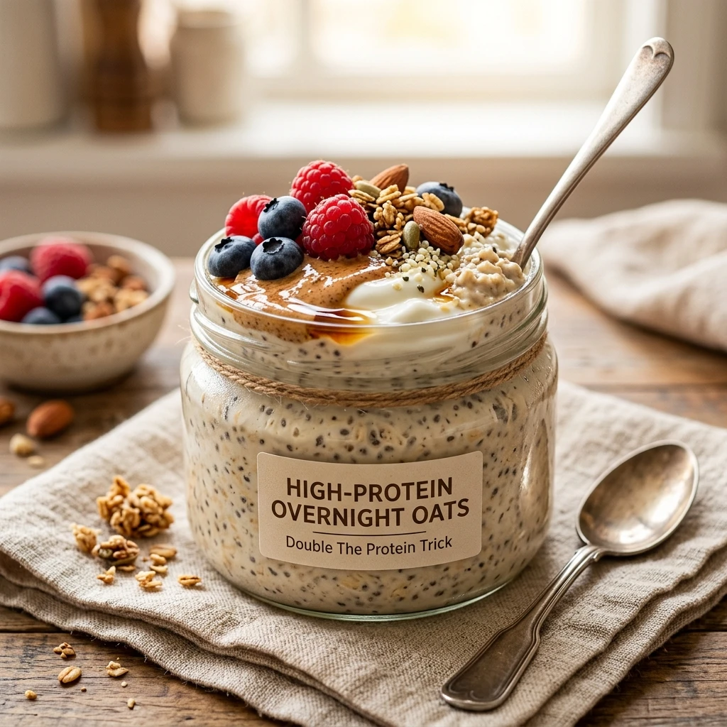 Overnight Oats High Protein - Double The Protein Trick