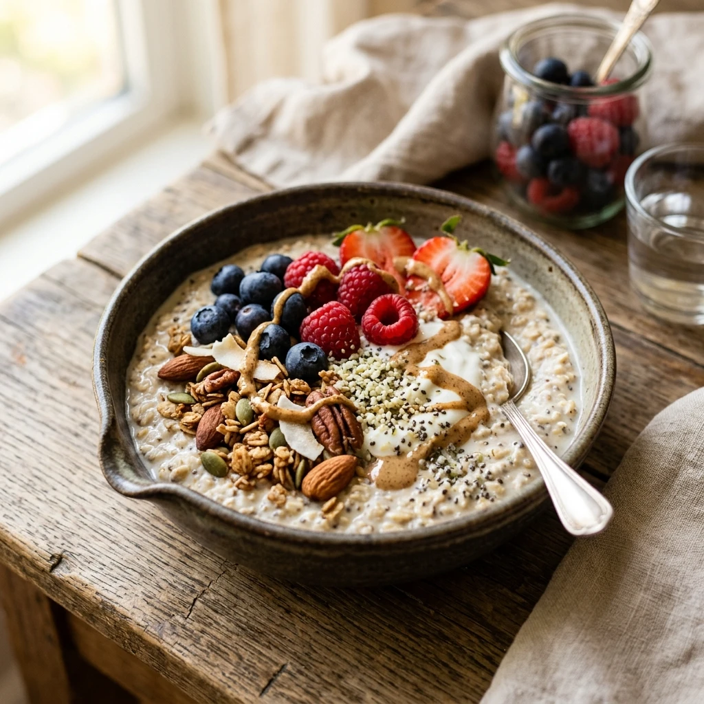 Overnight Oats High Protein Easy Meal Prep Breakfast Bowl