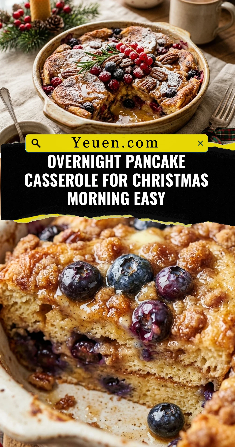 Overnight Pancake Casserole For Christmas Morning Easy