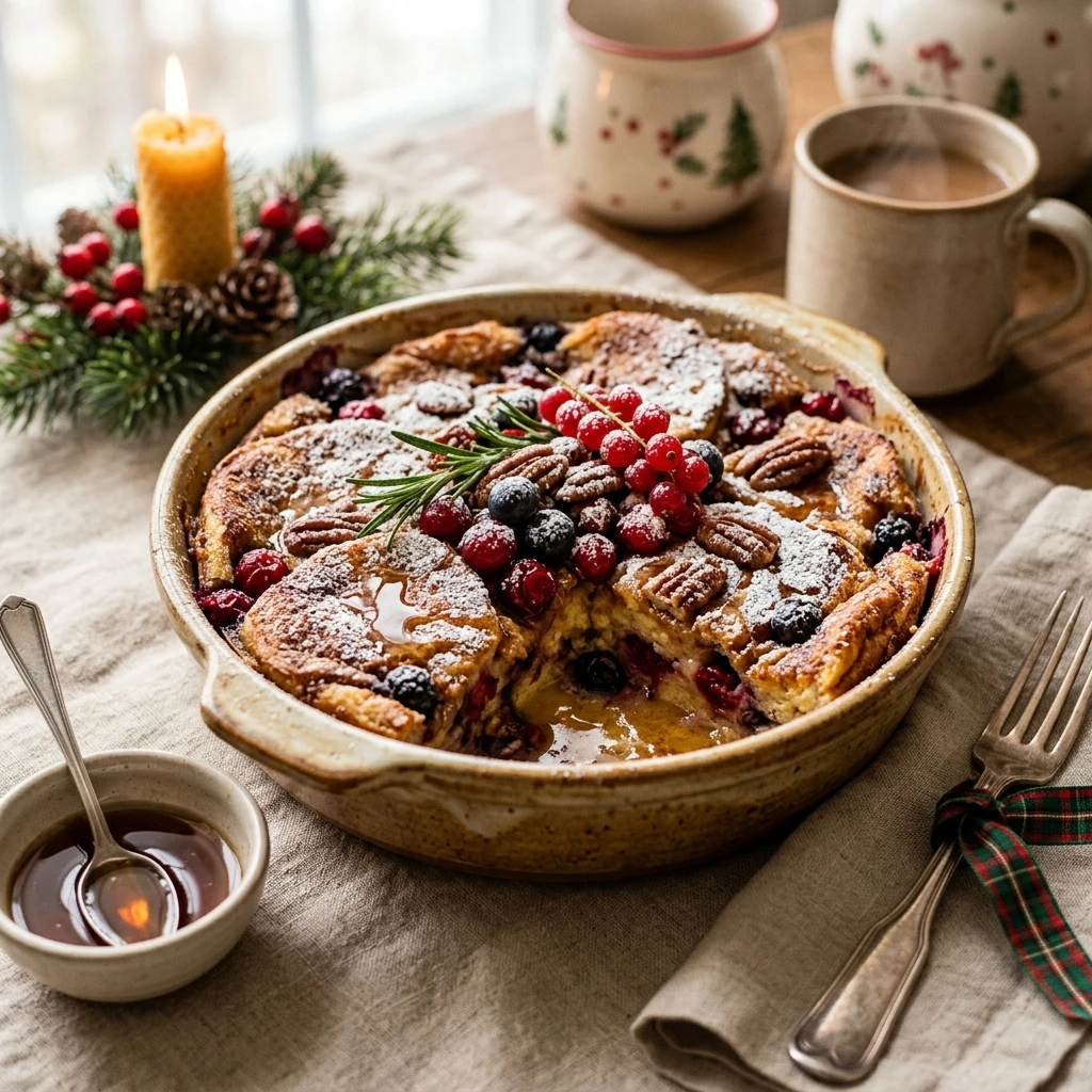 Overnight Pancake Casserole For Christmas Morning Easy