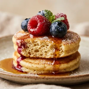 Pancake Bites Berry Minis Kids Meal Prep Easy Fluffy Stacks