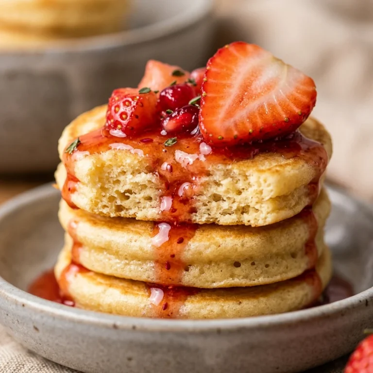 Pancake Bites Strawberry Minis Kids Meal Prep Easy Fluffy Stacks