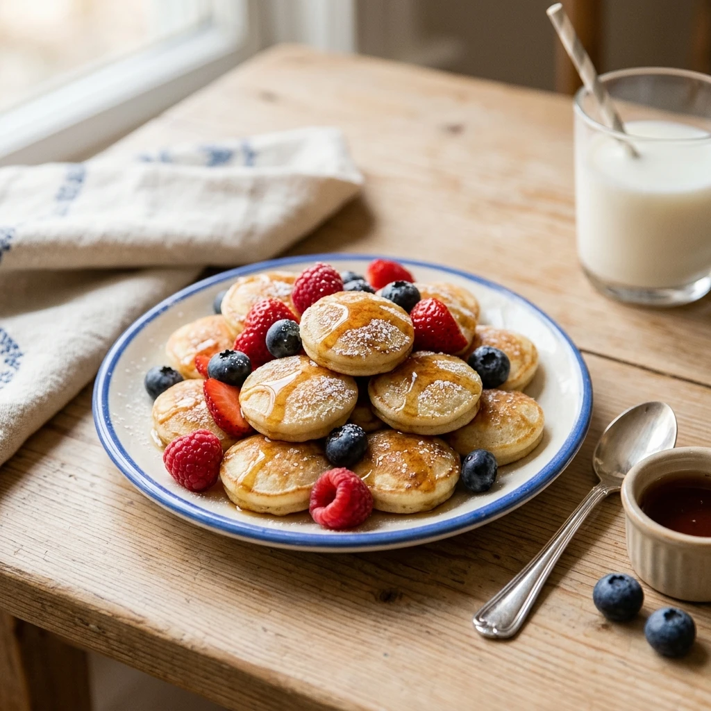 Pancake Bites With Berries Kids Meal Prep Easy Fluffy Mini