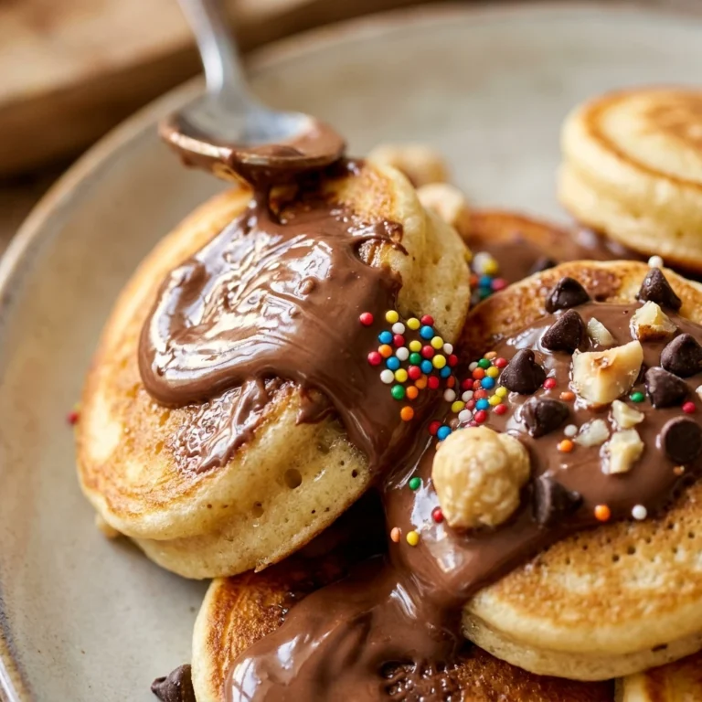 Pancake Bites With Nutella Kids