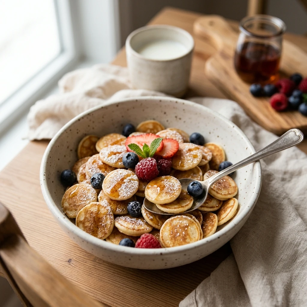 Pancake Cereal Minis Kids Meal Prep Easy Fluffy Bites Viral