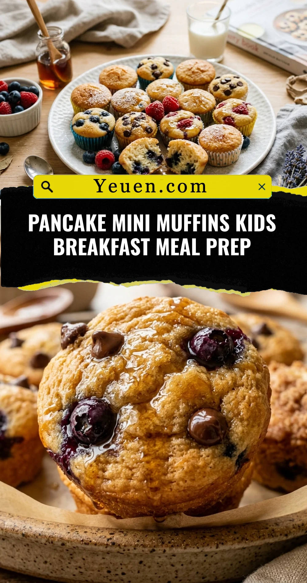 Pancake Mini Muffins Kids Breakfast Meal Prep