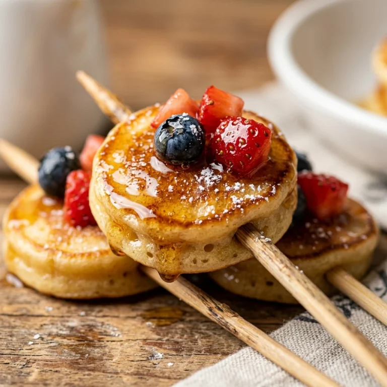 Pancake Minis On A Stick Kids Breakfast