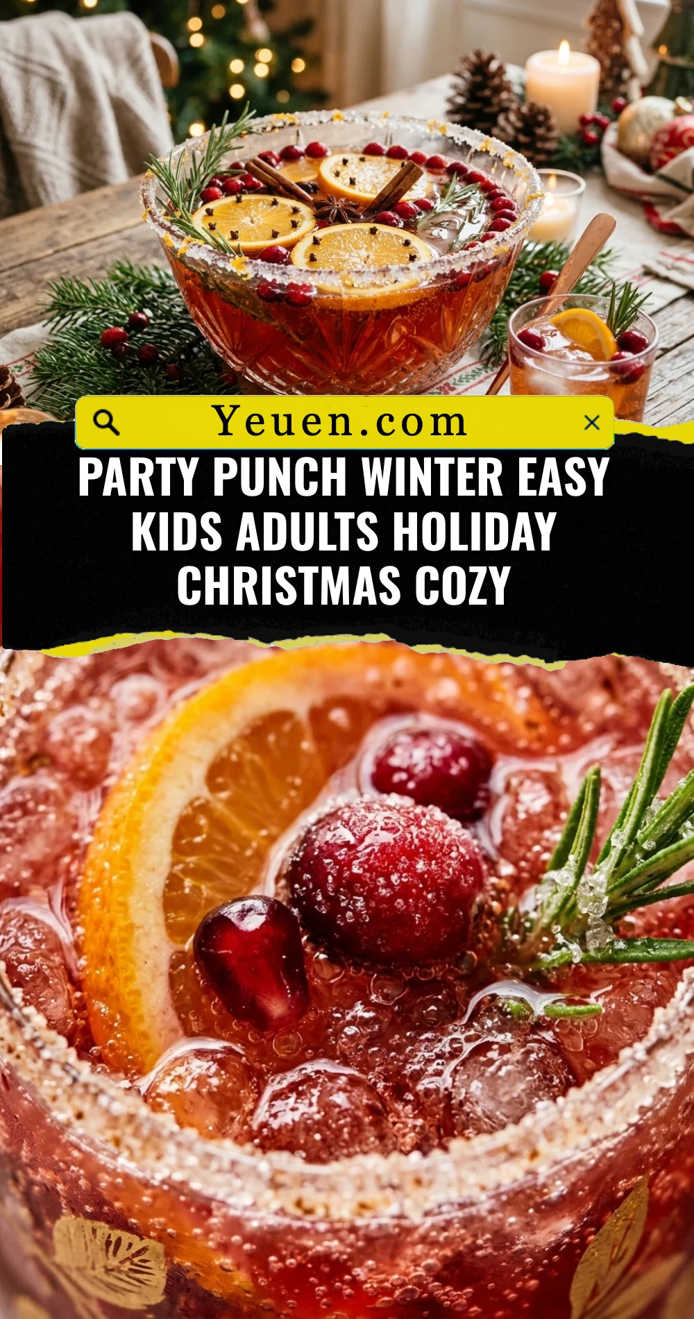 Party Punch Winter Easy Kids Adults Holiday Christmas Cozy