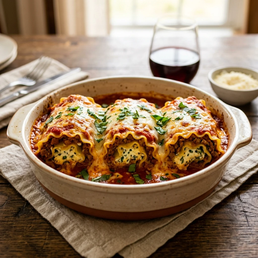 Pasta Lasagna Casserole Roll Ups Easy Cheesy Family