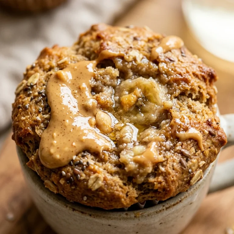 Peanut Butter Banana Muffins High Protein
