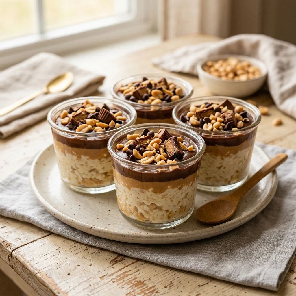 Peanut Butter Cottage Cheese Cups - Reese's High Protein