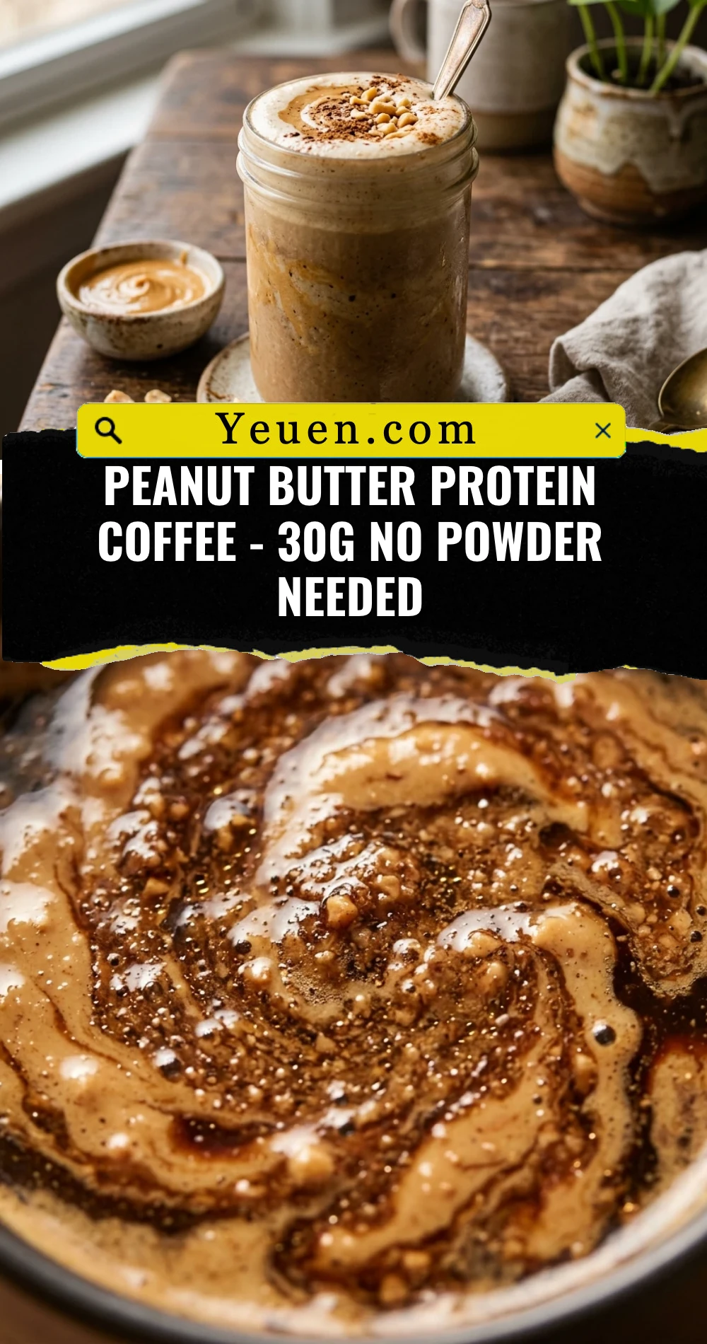 Peanut Butter Protein Coffee - 30g No Powder Needed
