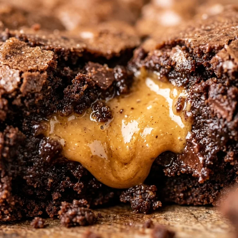 Peanut Butter Stuffed Brownies Fudgy Center