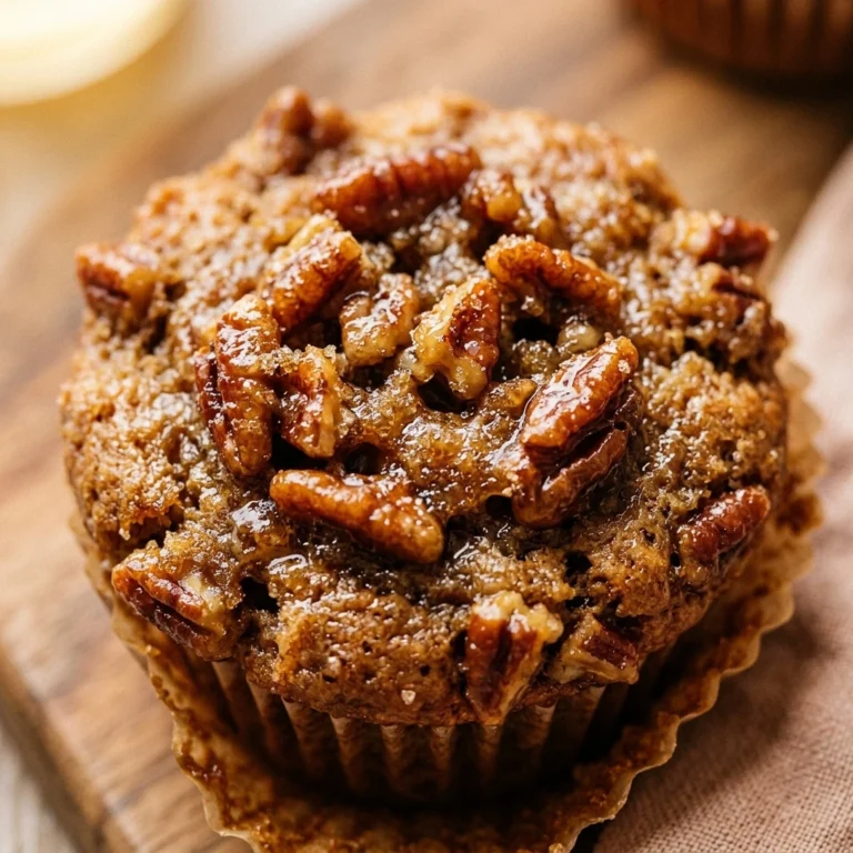 Pecan Pie Muffins with Brown Sugar Topping
