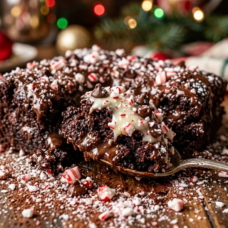 Peppermint Chocolate Dump Cake Christmas Party