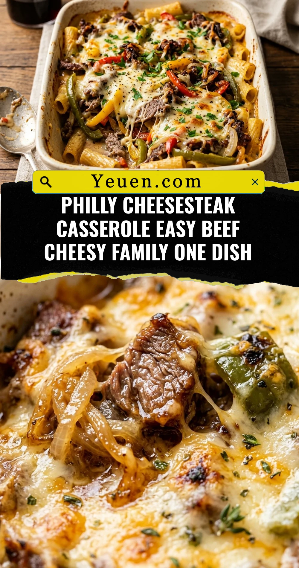 Philly Cheesesteak Casserole Easy Beef Cheesy Family One Dish