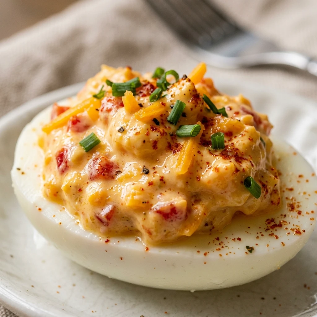 Pimento Cheese Southern Deviled Eggs