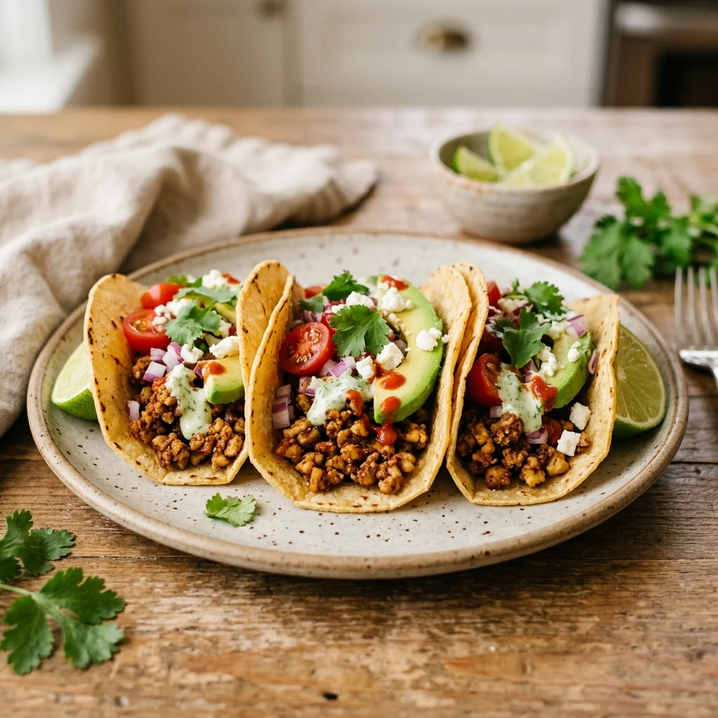 Plant Based Walnut Meat Tacos Vegan Easy 20 Minute Healthy Ultimate Recipe