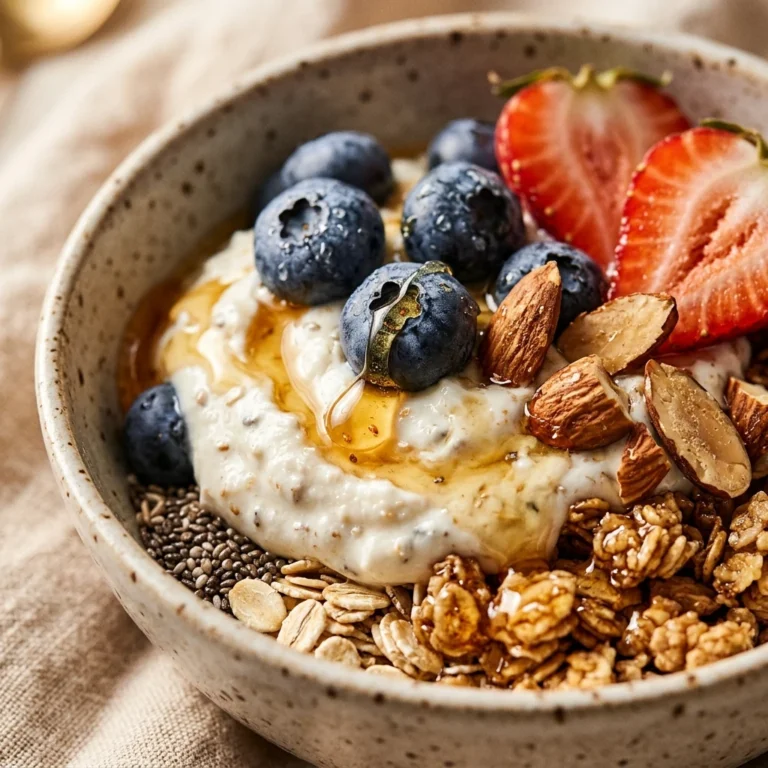 Protein Breakfast Bowl With Honey Easy 20g+ Meal Prep Healthy