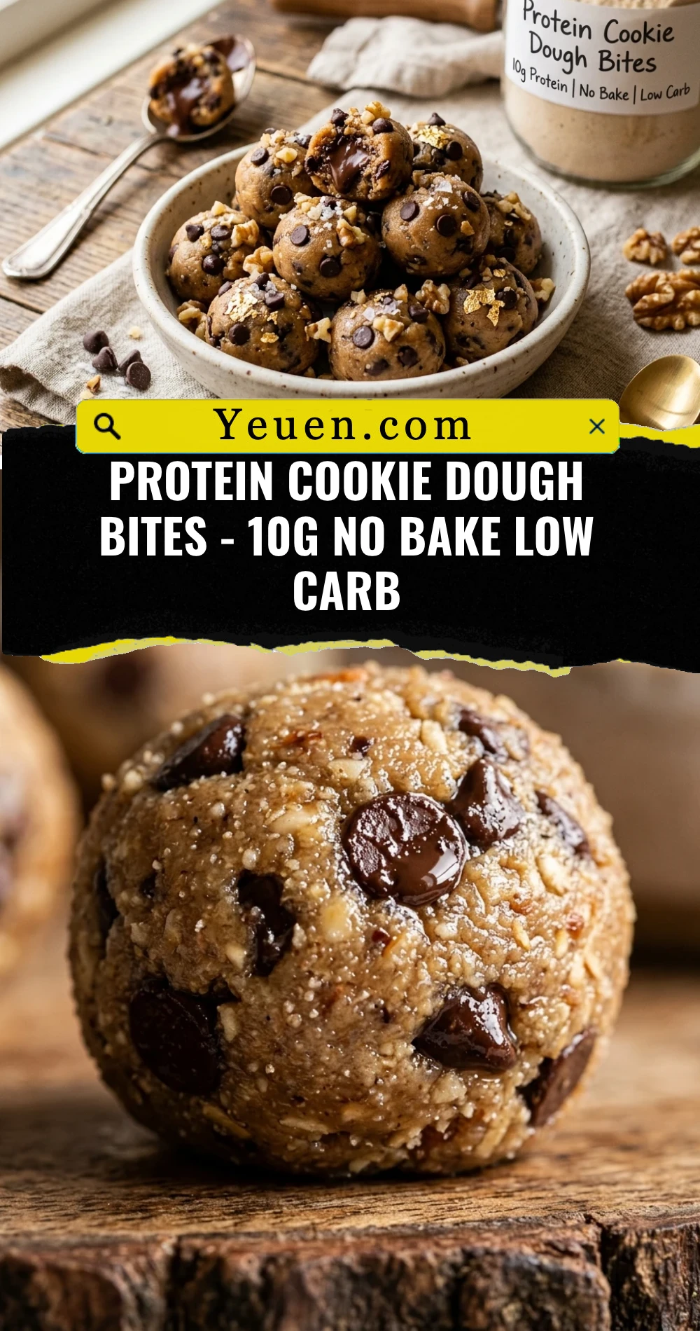 Protein Cookie Dough Bites - 10g No Bake Low Carb