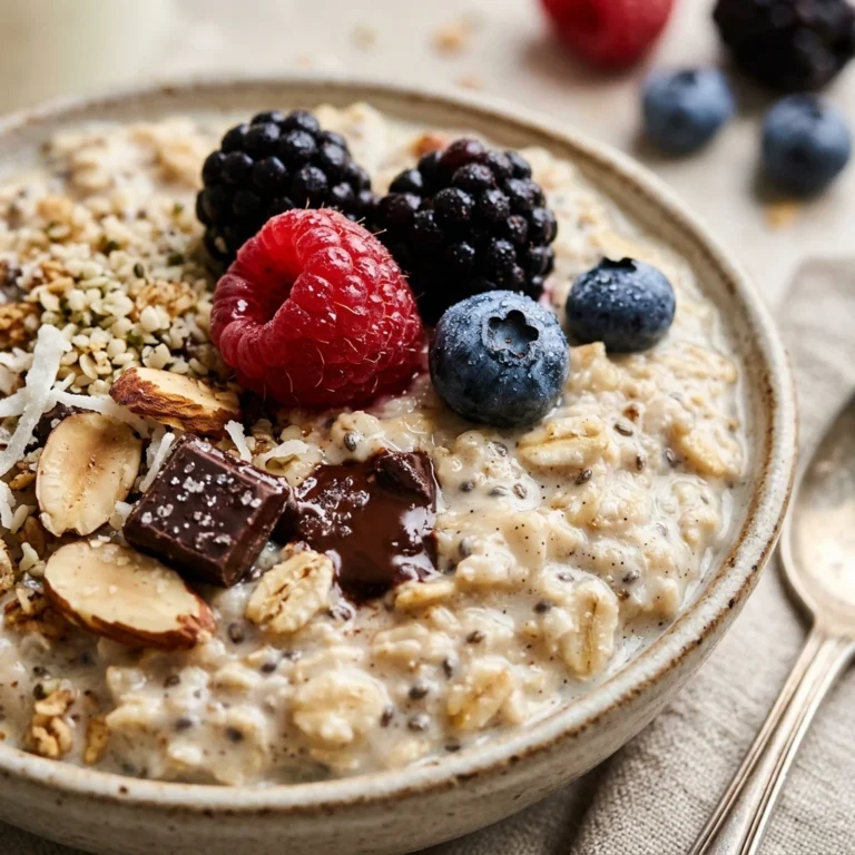 Protein Overnight Oats Vanilla Easy Breakfast Bowl 20g+ Meal Prep