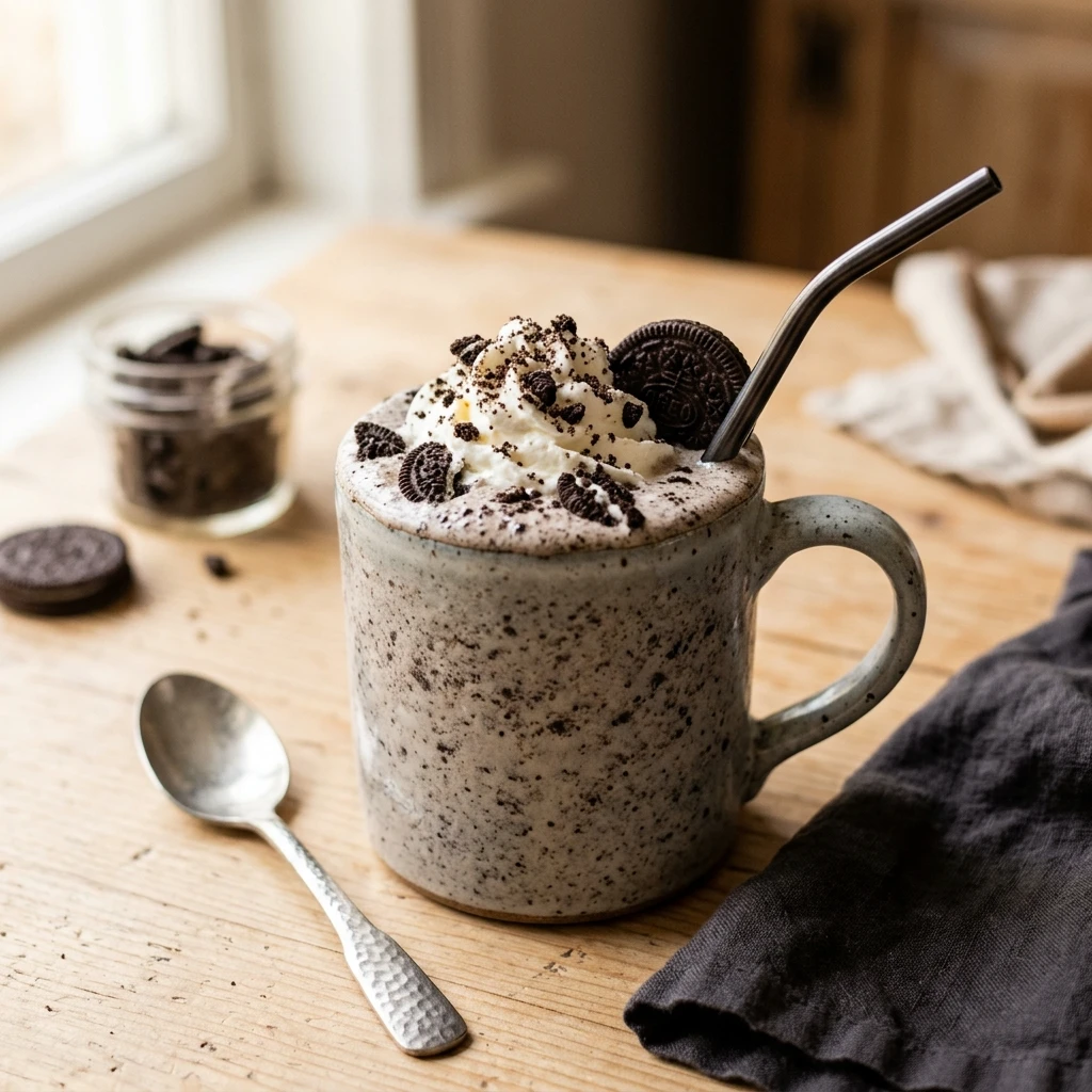 Protein Shake Recipe Cookies And Cream Thick Creamy 20g+ Easy Homemade
