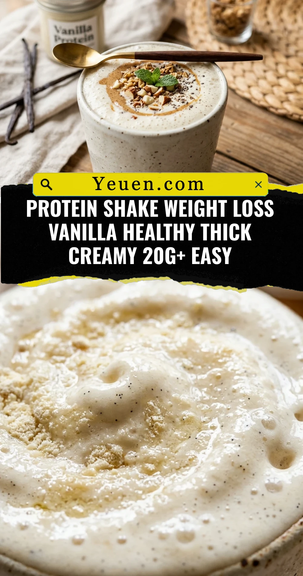 Protein Shake Weight Loss Vanilla Healthy Thick Creamy 20g+ Easy