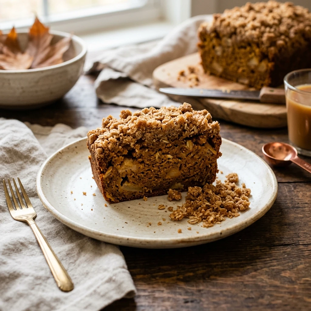 Pumpkin Apple Bread With Brown Sugar Crumb Fall Baking