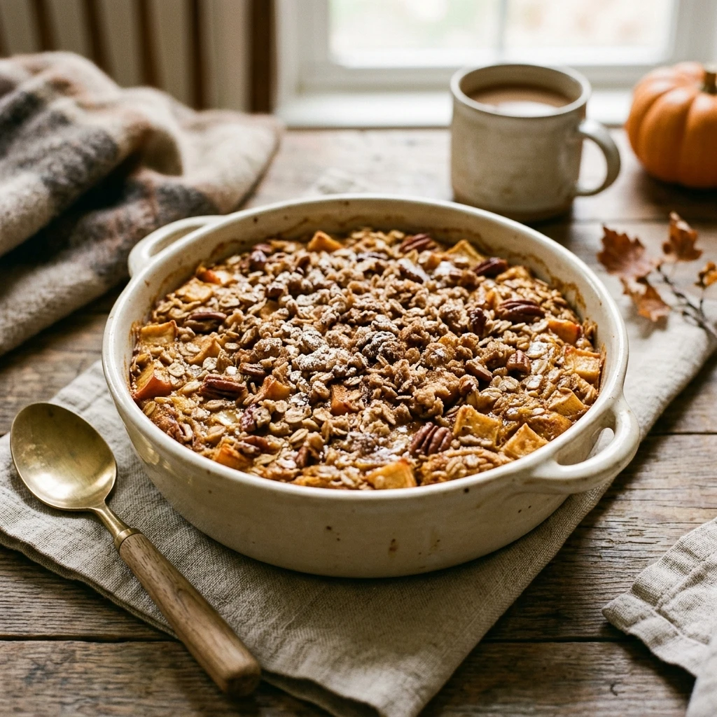 Pumpkin Apple Breakfast Bake Fall