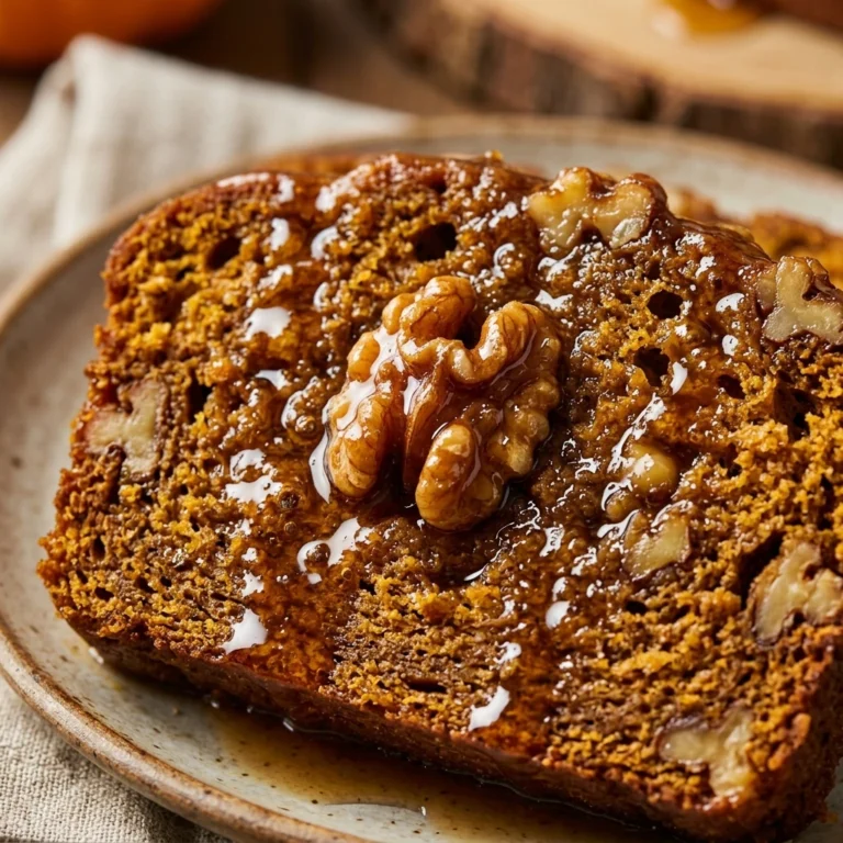Pumpkin Banana Bread With Walnuts And Maple Glaze Fall
