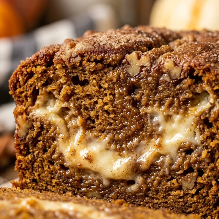 Pumpkin Bread With Cream Cheese Swirl Fall Baking No Fail